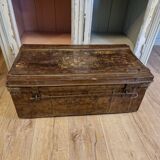 Old metal trunk