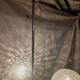 Vintage 70s globe pendant light