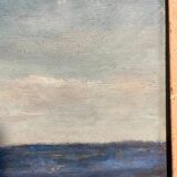 Tableau HSP "Autumn Evening in the Jura" post-impressionist signed