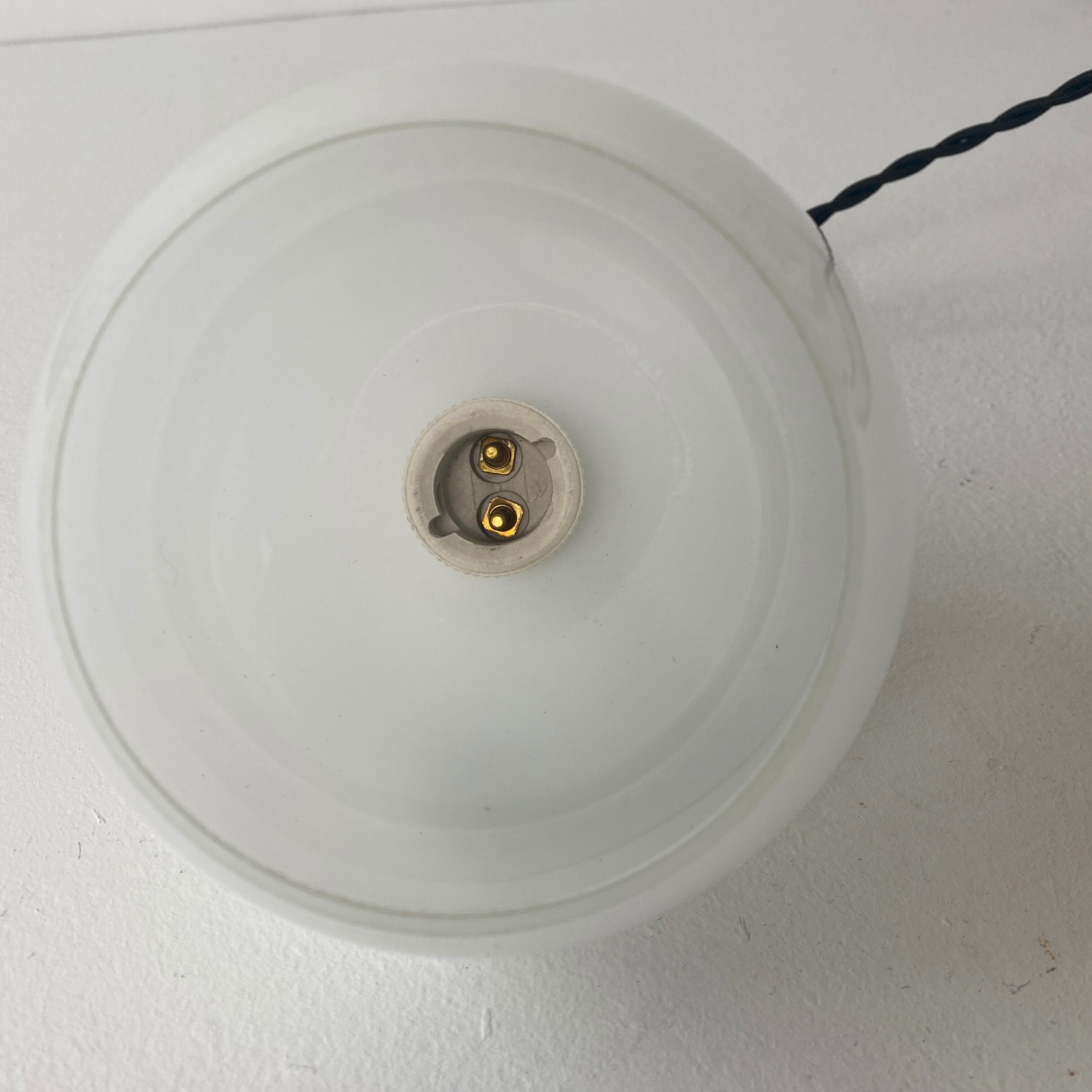 Lot 3 suspensions in vintage opaline 12 cm