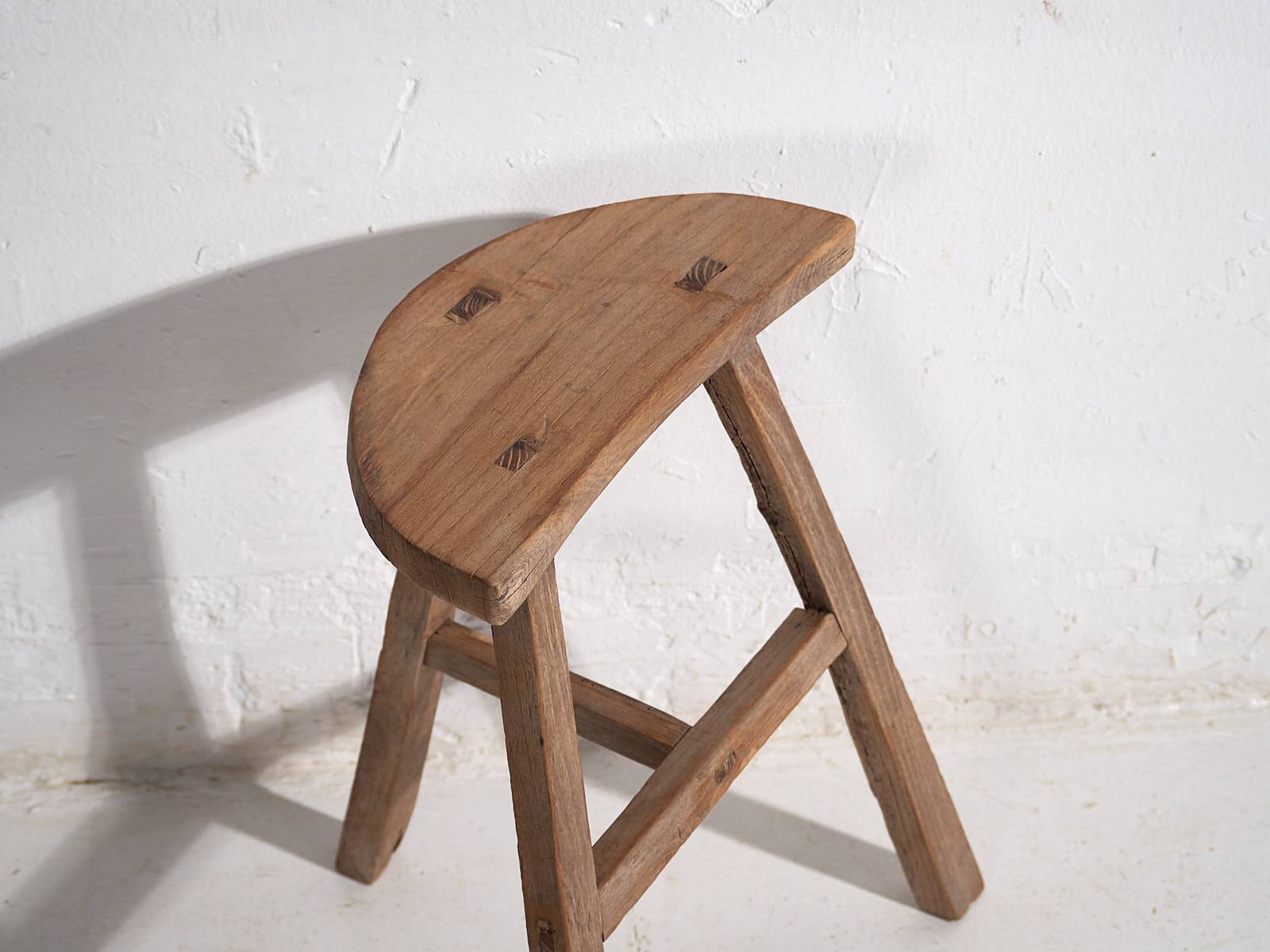 Antique wabi sabi style stool (c.1900) #6