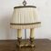 Lampe bouillote  2  feux en laiton