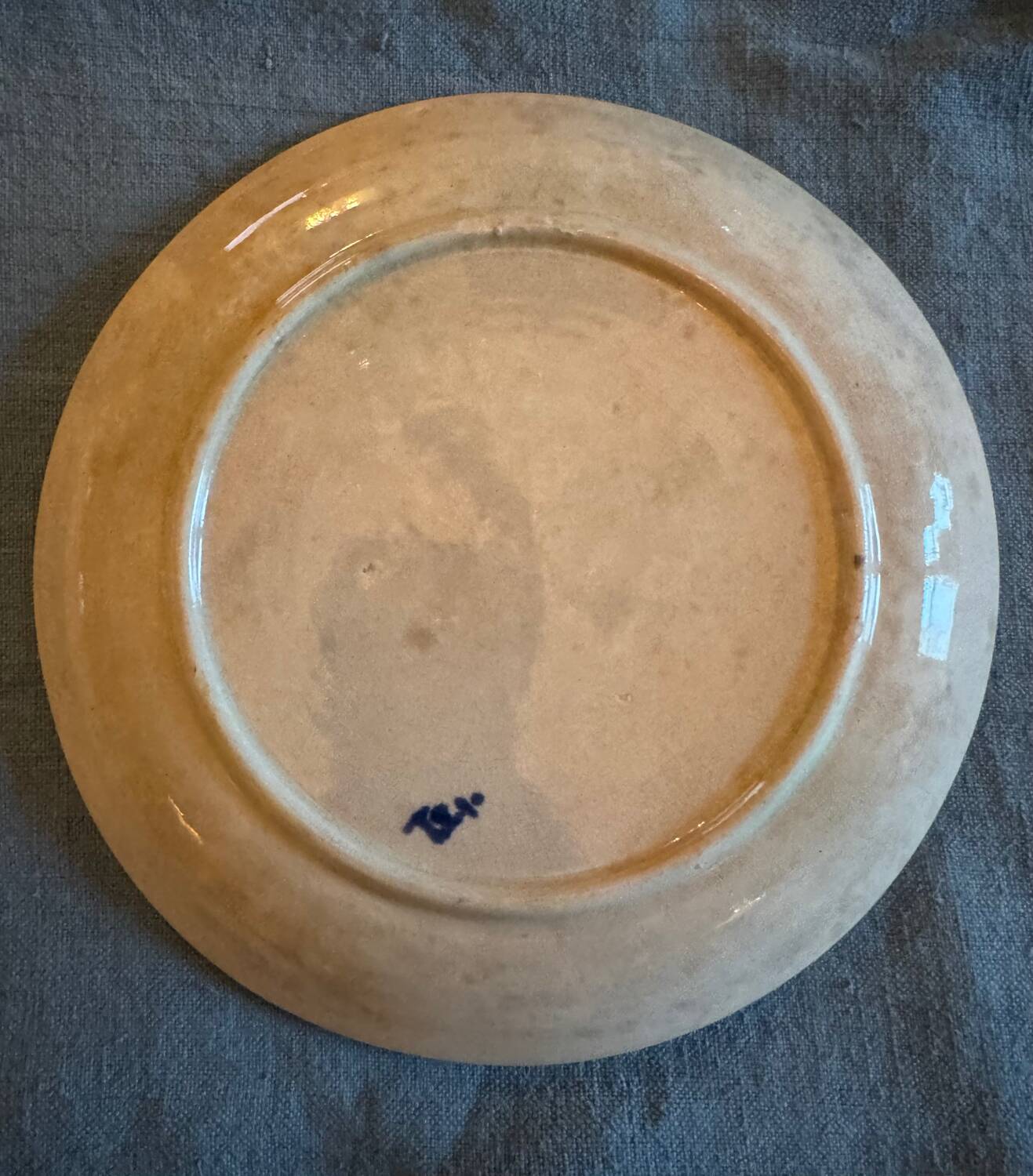 Series of 6 Wasmuel slip plates from the end of the 19th century (19th century)