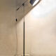 Directional lamp in golden, chromed, marble metal. Italy 60s