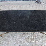 Table basse laiton et marbre