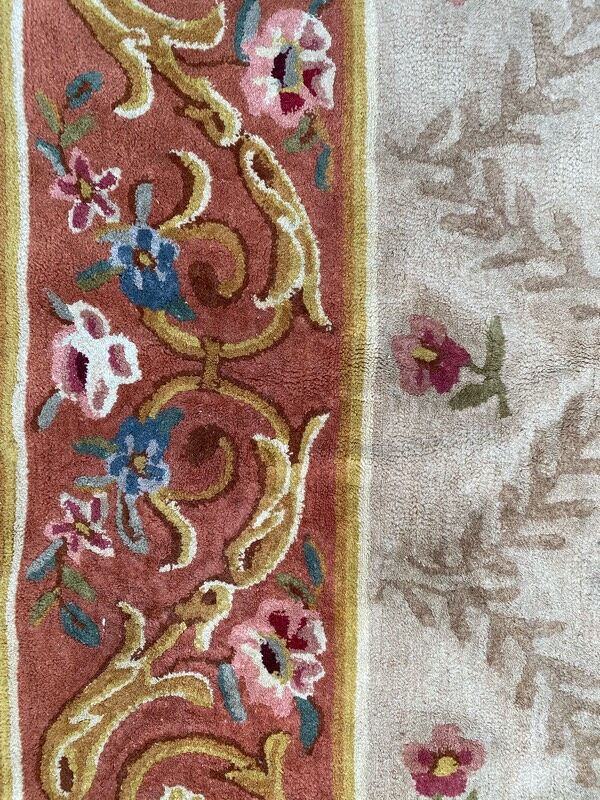 Tapis ancien français point Janus 177x235 cm