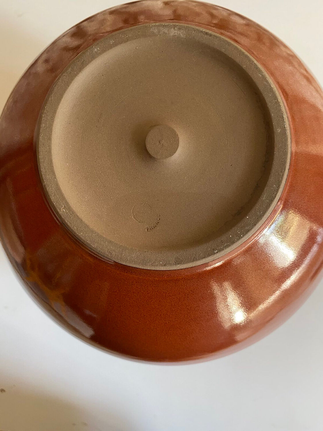 Vase vintage en céramique de grès