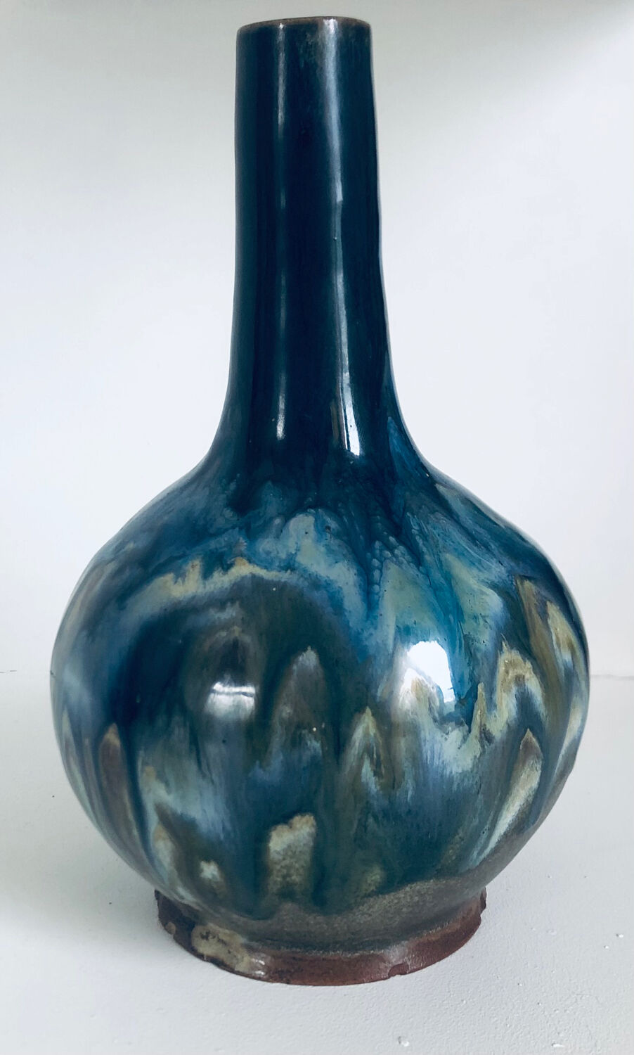 Art Deco vase in salt-glazed stoneware by Labrec by Labrut & Recullé