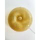 Murano glass ceiling light "Budino" in vintage Venetian amber graniglia