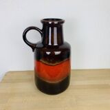 West Germany Floor Vase Ceramic XXL Vintage
