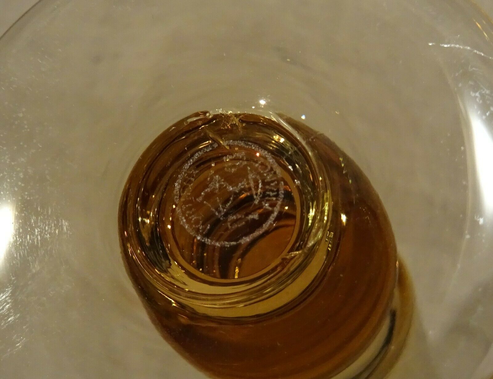 Orange glass soliflore vase