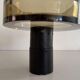 Flush mount in glass and yellow-brown metal by Seguso, 1950s, Italy.