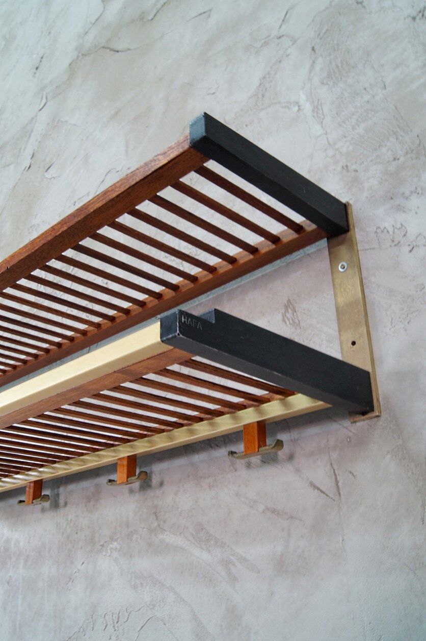 Mid-Century teak coatrack from Hafa, 1970