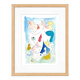 Peinture abstraite originale – composition poétique – 24 x 34 cm