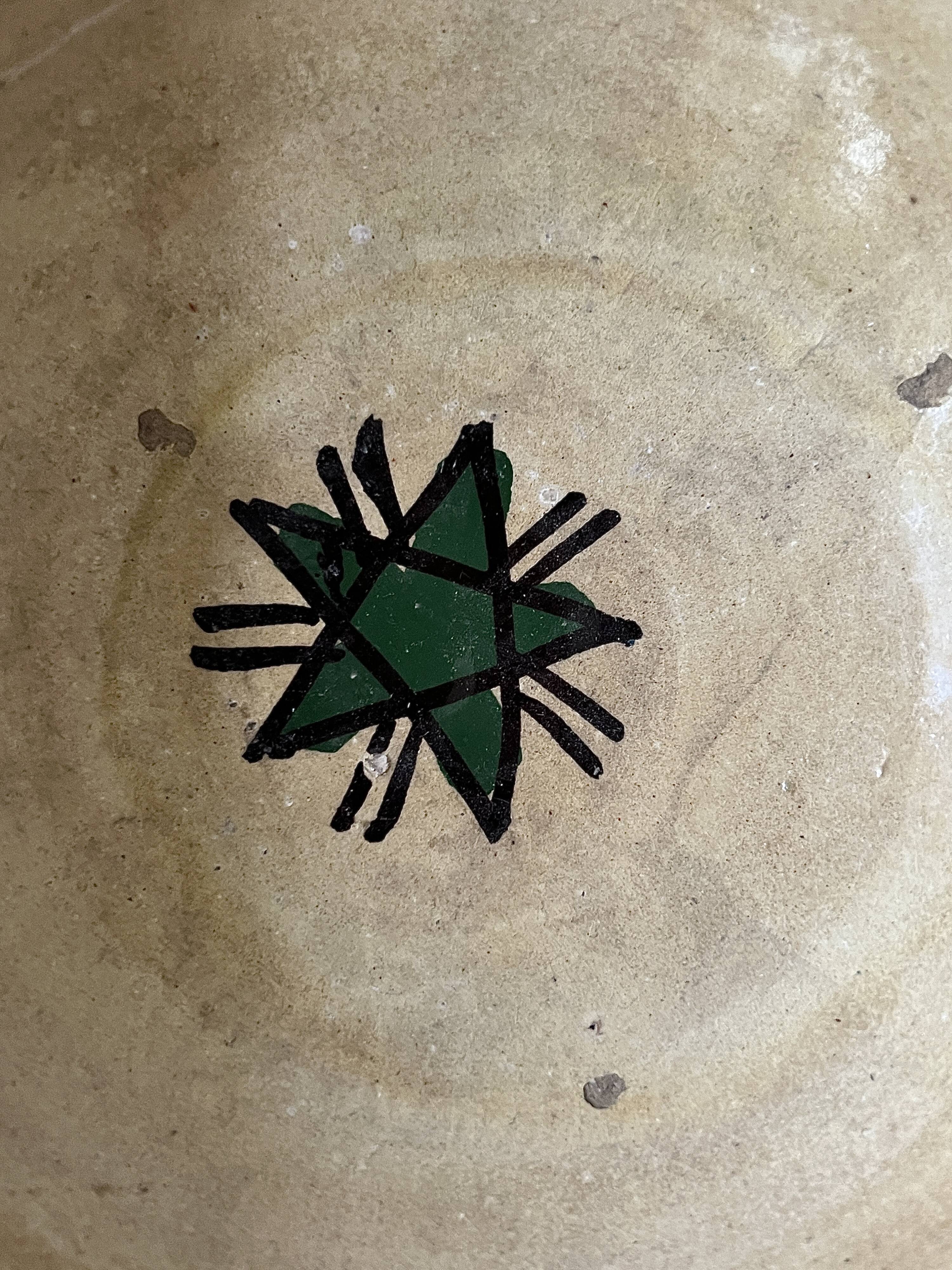 Antique Berber pottery in glazed ceramic