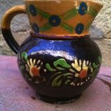 Alsatian-decorated terracotta pitcher