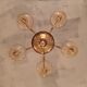 Venetian chandelier from Murano in smoked glass