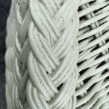 Rattan side table