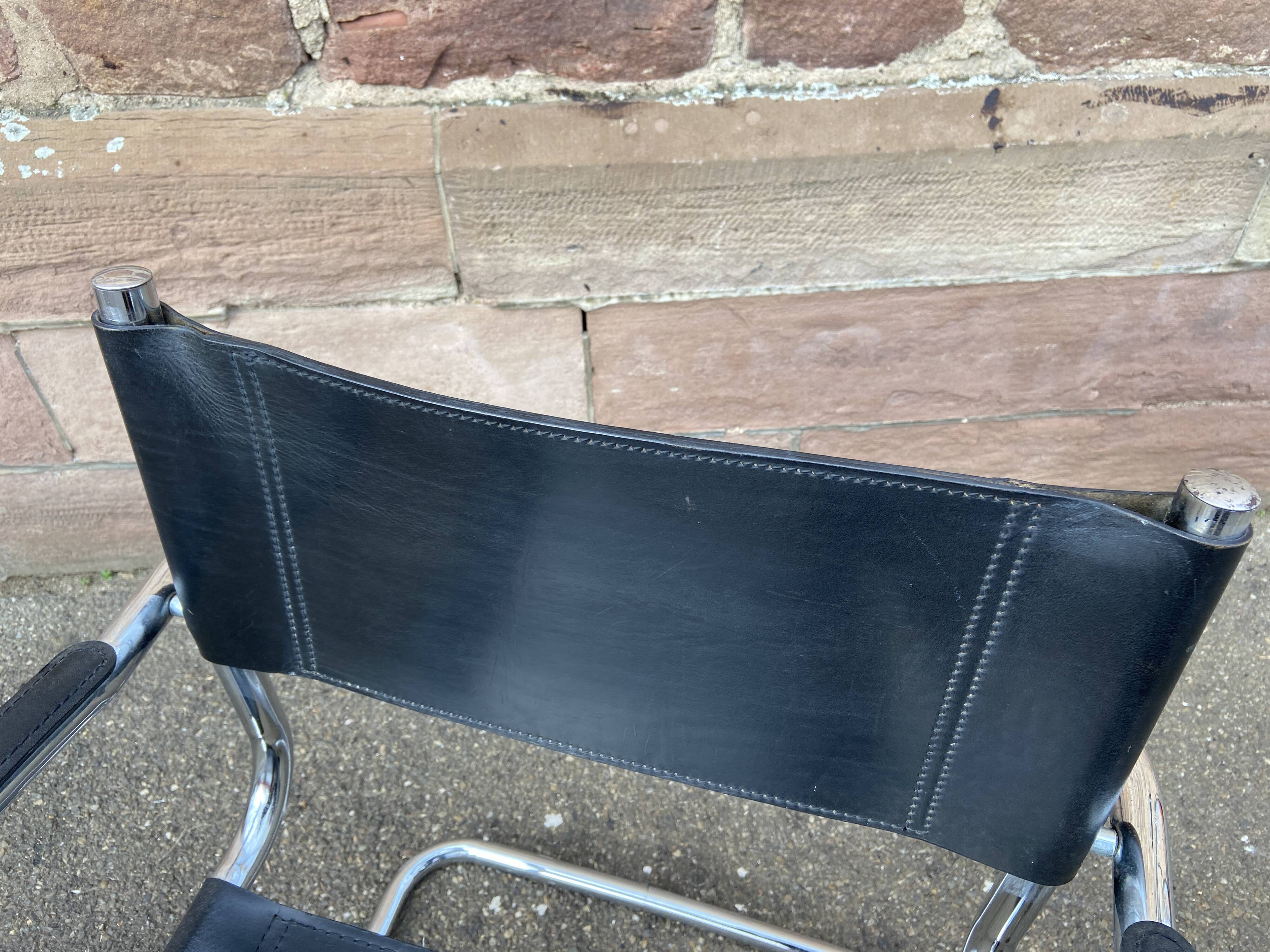 Office armchair cantilever B34 S34 style Marcel Breuer