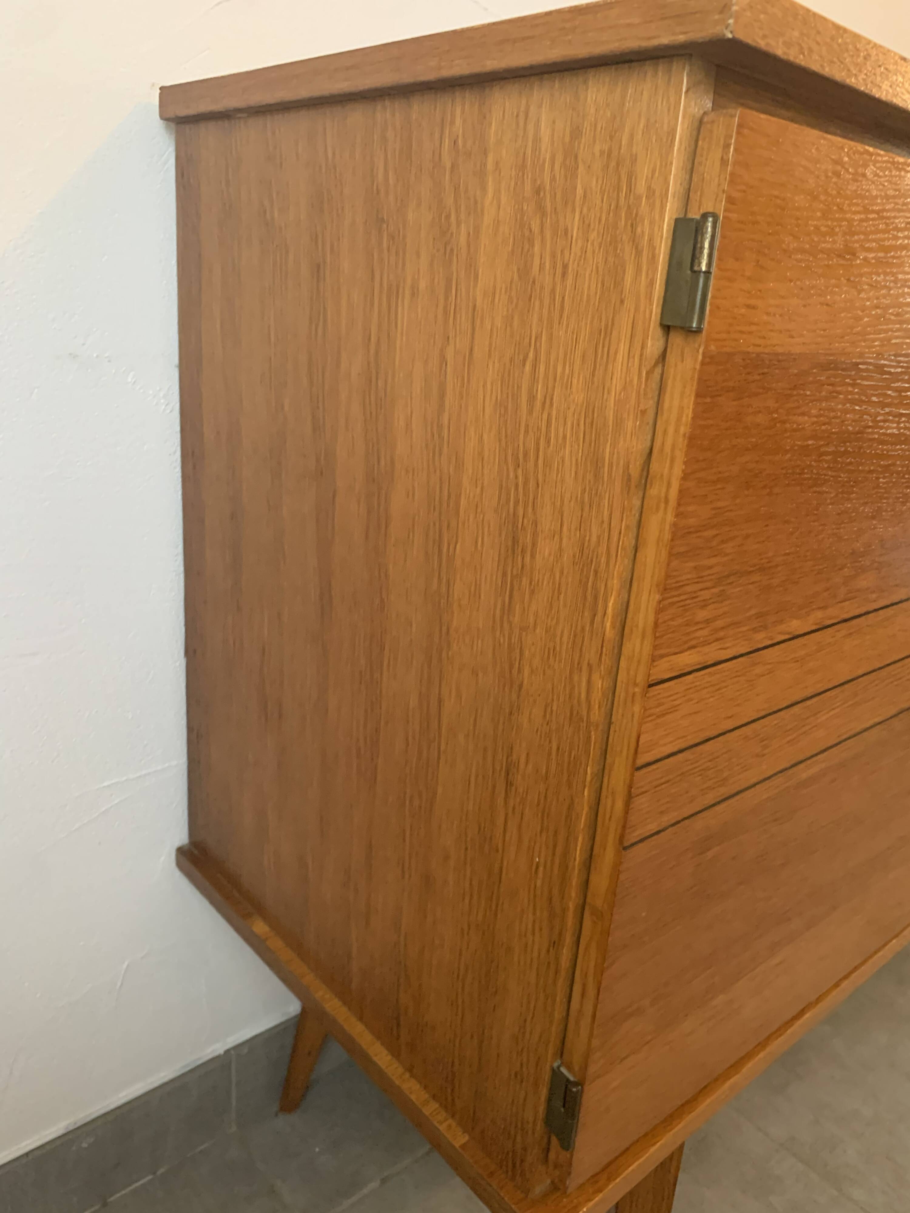 Vintage 1960s oak sideboard