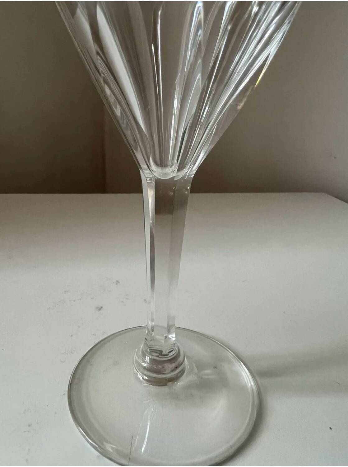 Saint Louis crystal glass, Bristol model, H 17.7