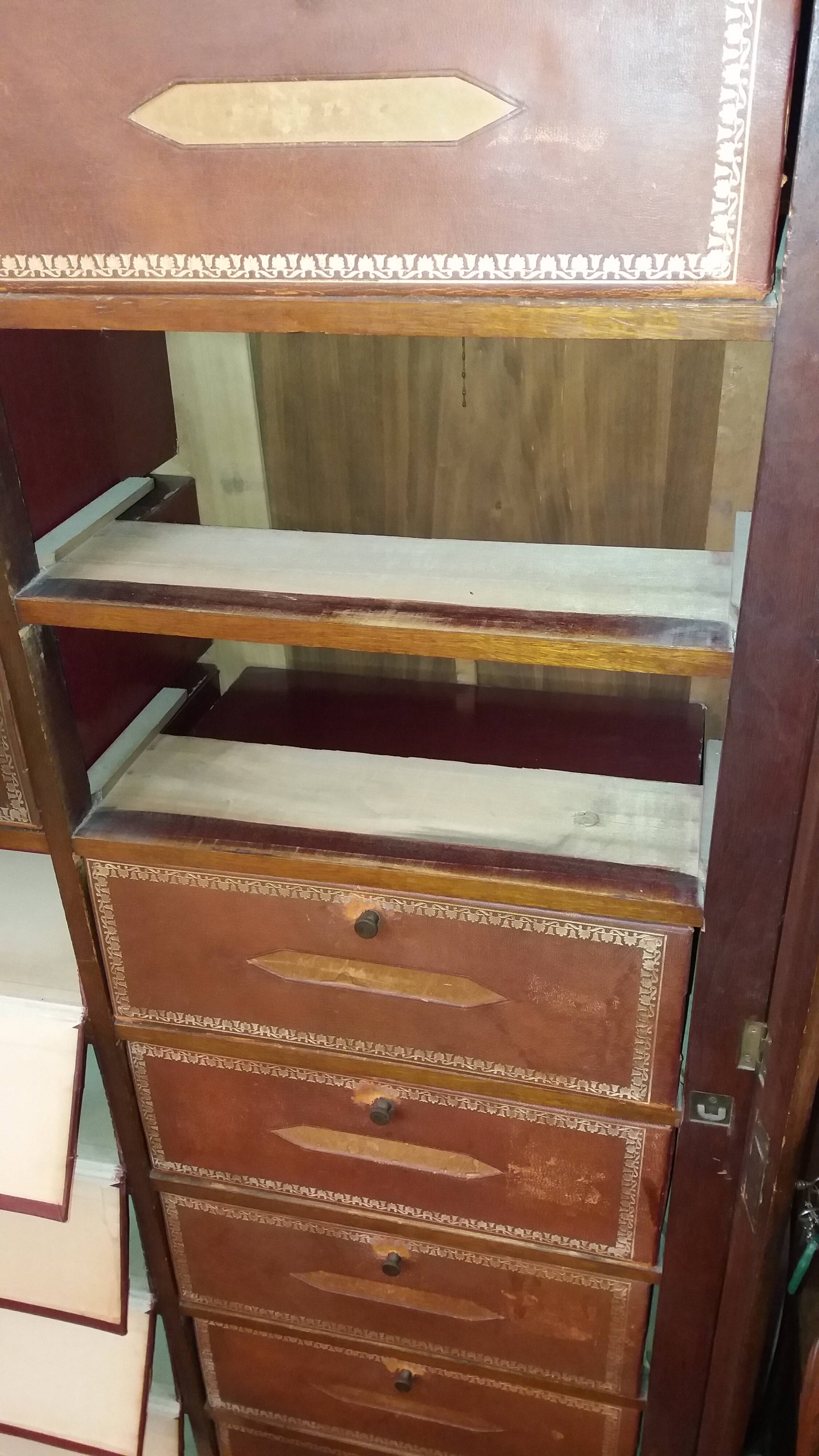 Louis Philippe walnut cardboard box