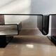 Large coffee table in smoked acrylic glass, France, 1970s
