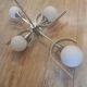 Chandelier chrome and opaline 4 burners