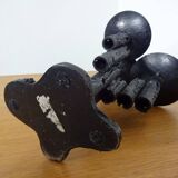 Brutalist Iron Candleholder, 1960s