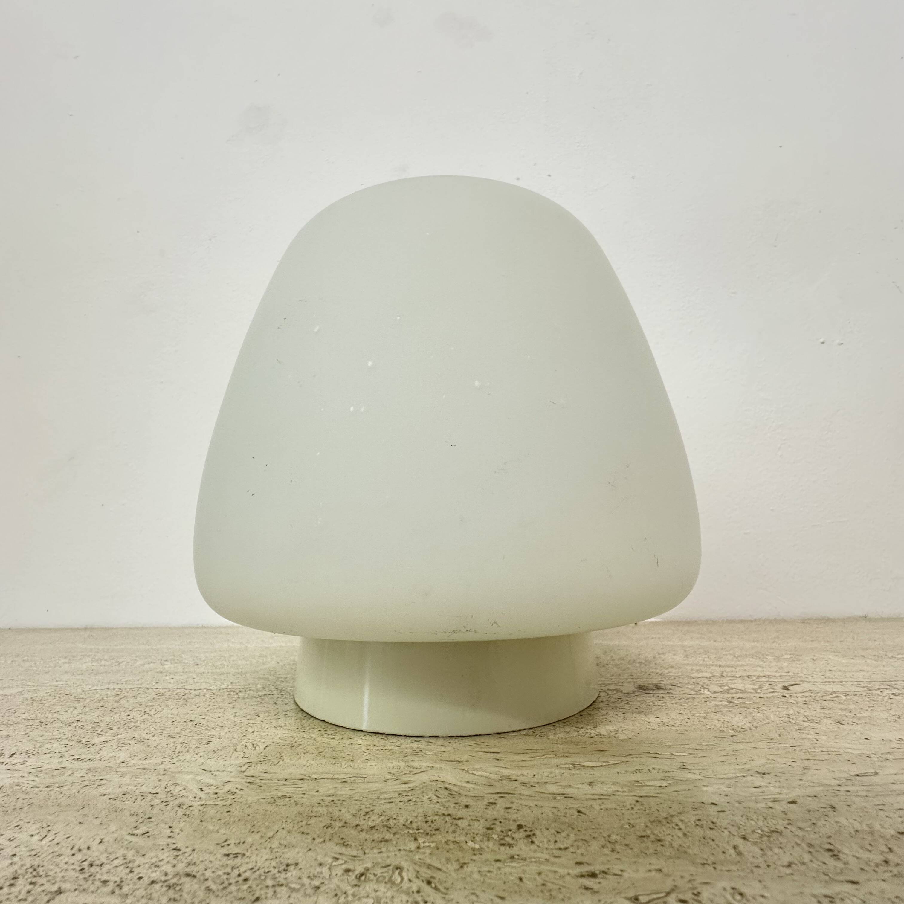 Opaline glass art deco bauhaus ceiling lamp , 1930s the Netherlands