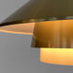 Aluminum pendant light by Vadsbo Metall. Sweden 1970s
