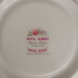 Royal Albert English porcelain set of 2 cups, saucers, and milk jug.