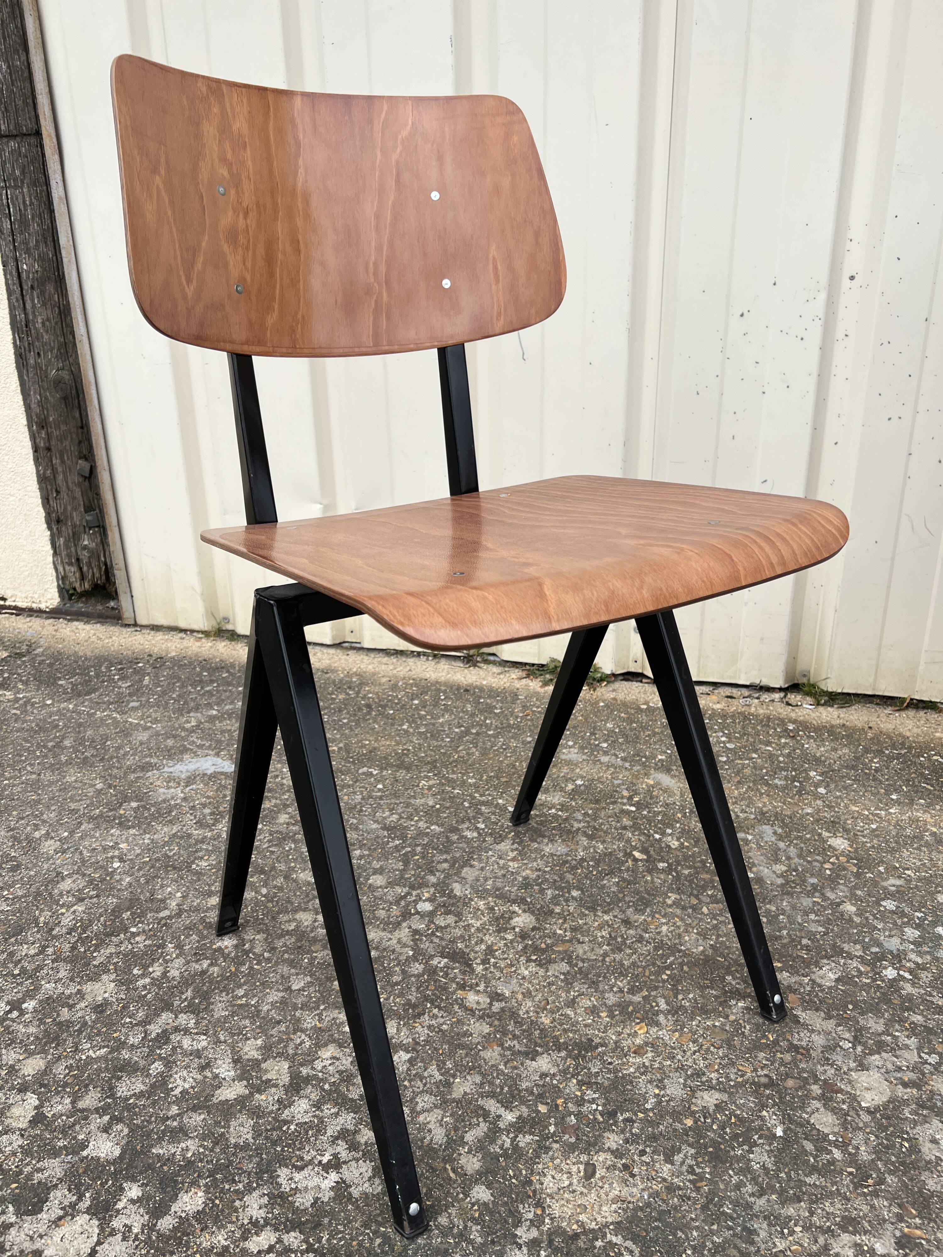 Set of 6 Galvanitas S16 chairs.