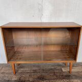 Vintage oak bookcase shelf 1950