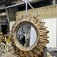 Vintage Italian sun mirror from the 1970s, diameter 1.4m.
