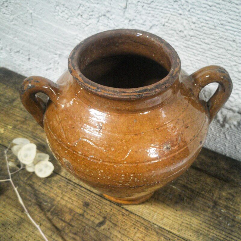 Old glazed jar