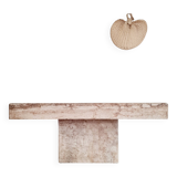 Travertine coffee table