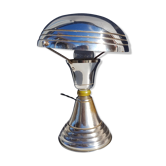 Lampe art déco mushroom laiton chromé