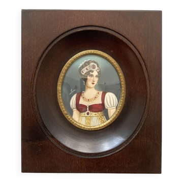 Painted miniature of Empress Marie Louise