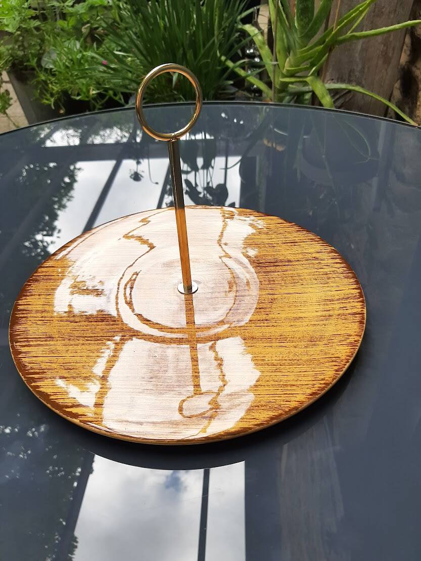 Old Salins France cheese tray, Duras model, 1960