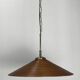 Pencil Split Reed, Rattan, Bamboo & Brass hanging Pendant Lamp, 1970s