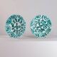 Pair of handpainted vintage plates by Gmunder Keramik Austria