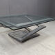 Table basse Fleur de Fer par Maurice Barilone, années 1980.