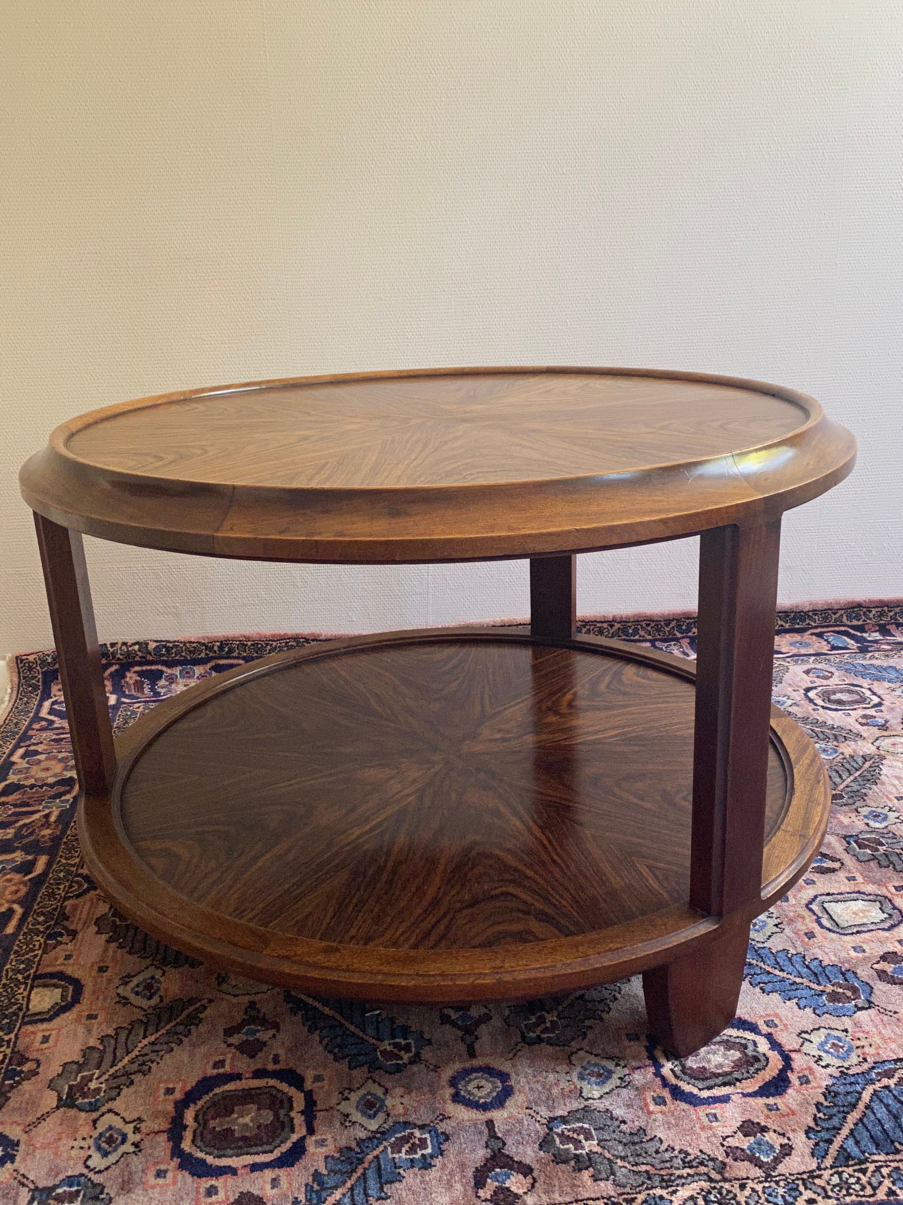 Majorelle walnut coffee table