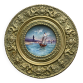 Assiette Sarreguemines Digoin cerclé