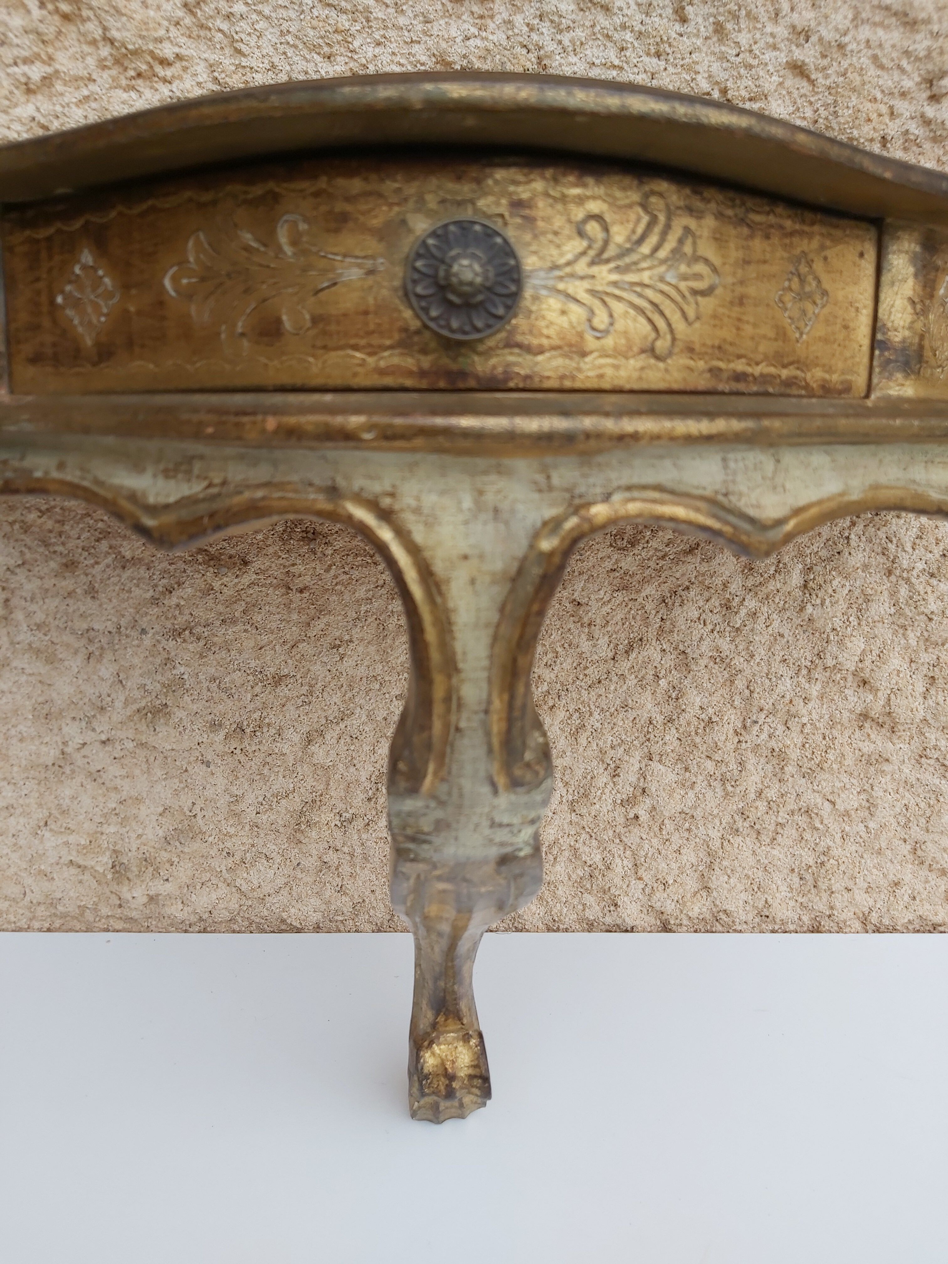 Wall console gilded wood Italy