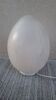 Domec egg lamp, speckled glass from Vianne 1970