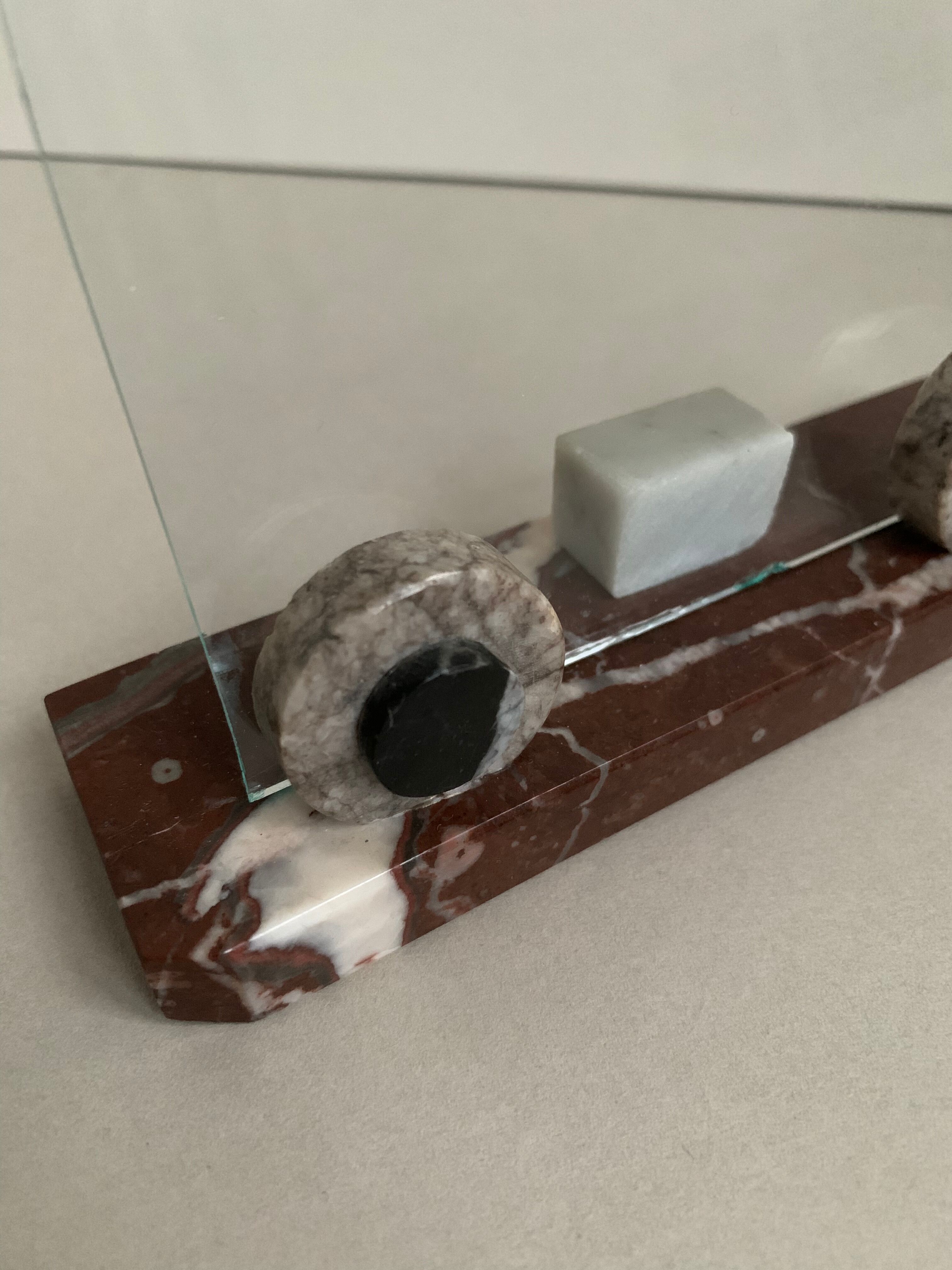 Photo holder in marble old 30s