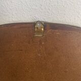 Miroir vintage 1960 rétroviseur asymétrique forme libre - 40 x 26 cm