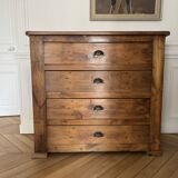 Solid walnut chest of drawers